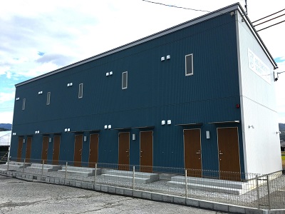 安芸自動車学校の宿泊施設外観