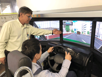 備前自動車備前教習所のシュミレーター