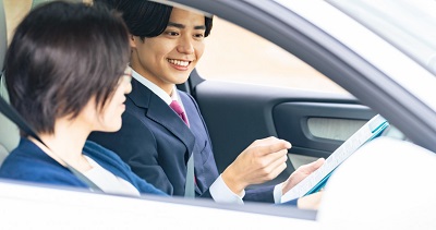 多度津自動車学校の教習の様子
			